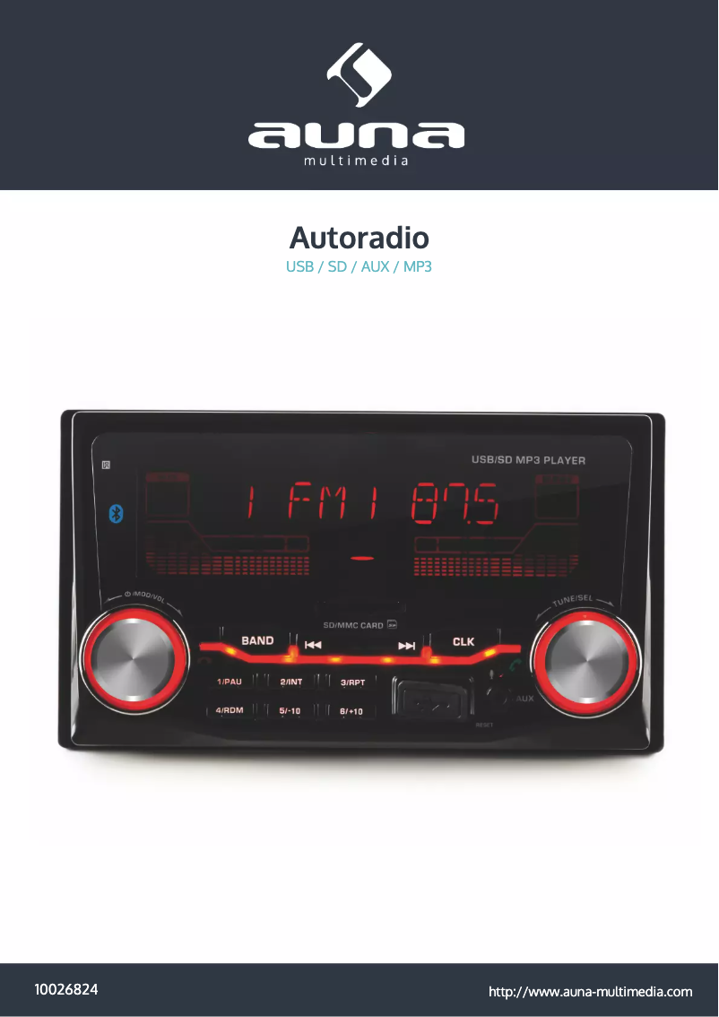 Página 1 del manual Manual de usuario Auna MD-200BT