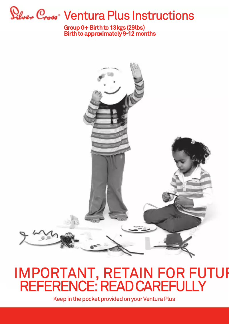 Page 1 de la notice Manuel utilisateur Silver Cross Ventura