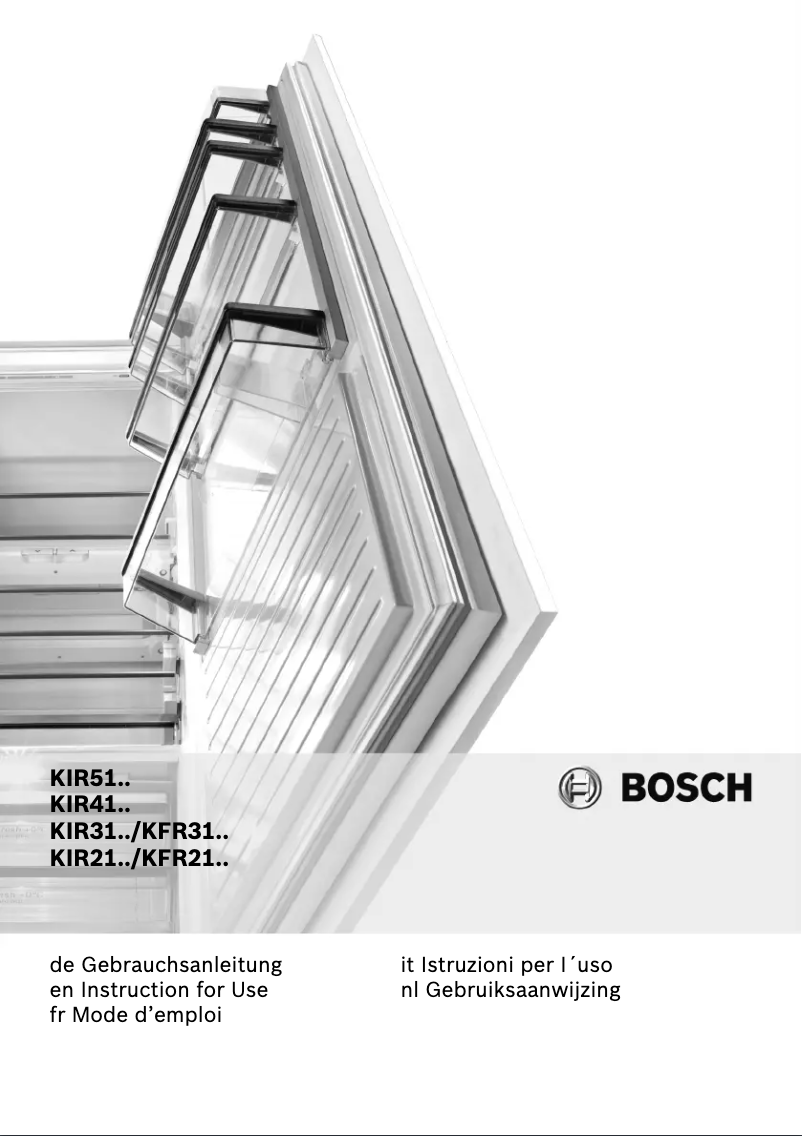 Page 1 de la notice Manuel utilisateur Bosch KIR41AD30