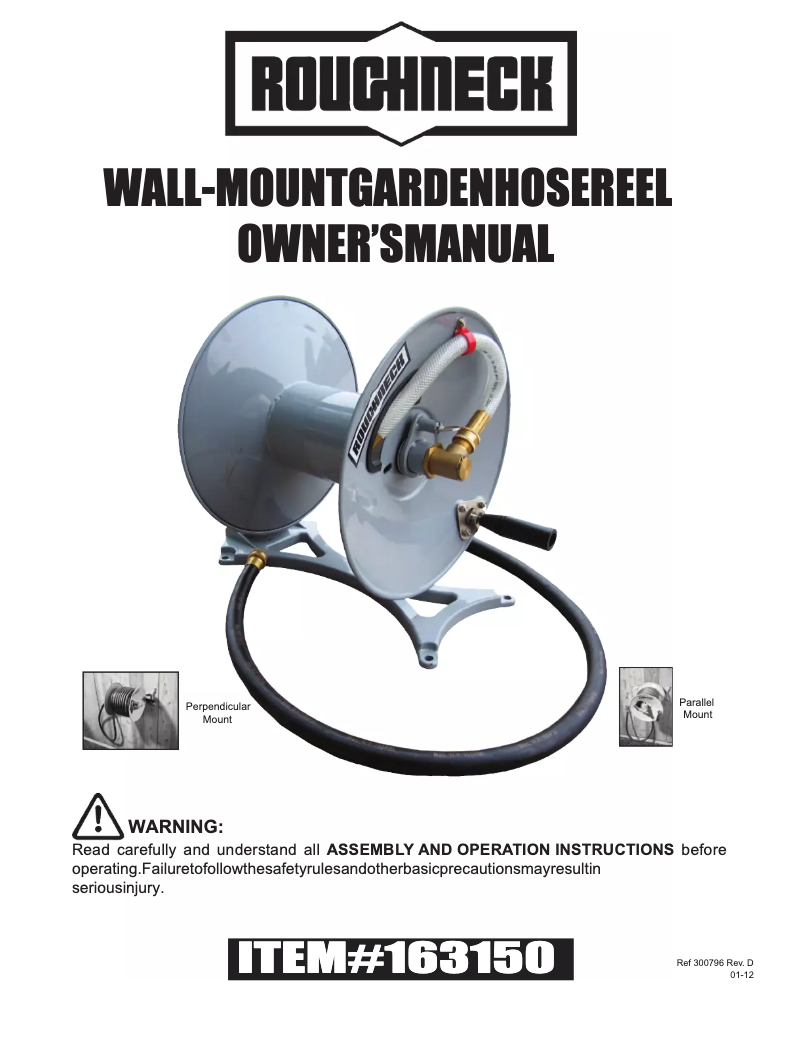 Página 1 del manual Manual de usuario Roughneck 163150