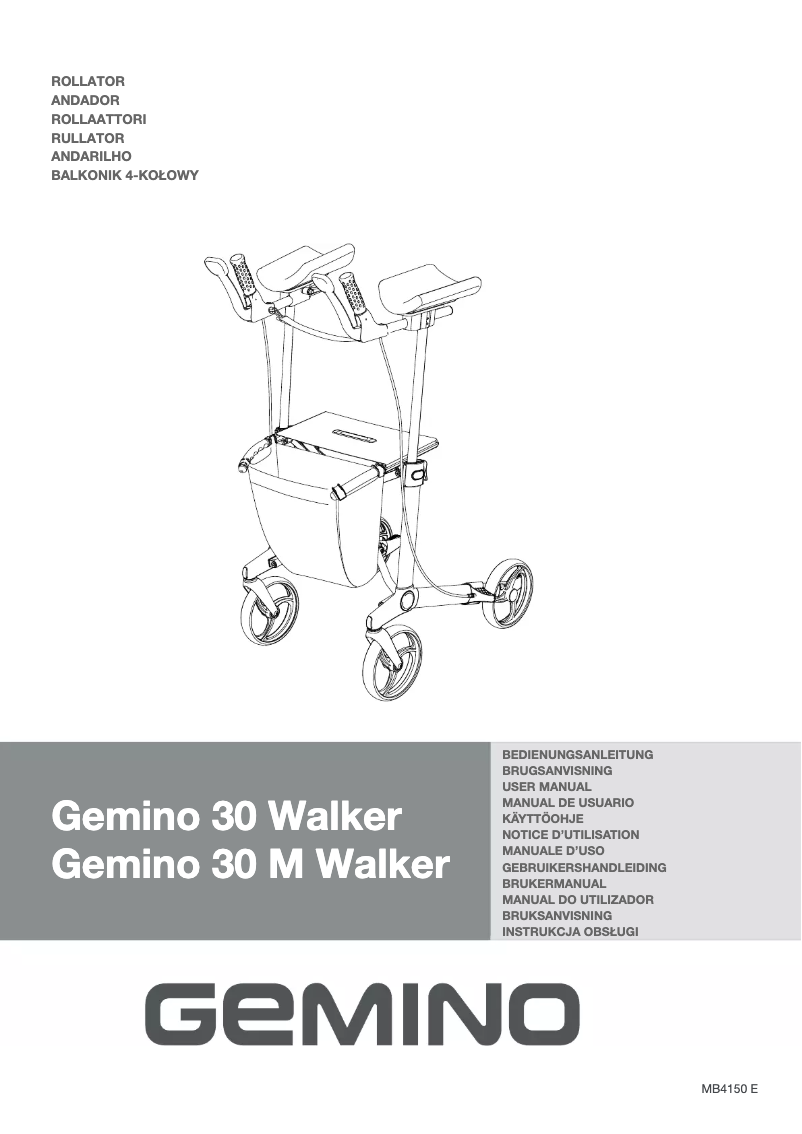 Page n°1 - Manuel utilisateur Gemino 30 Walker