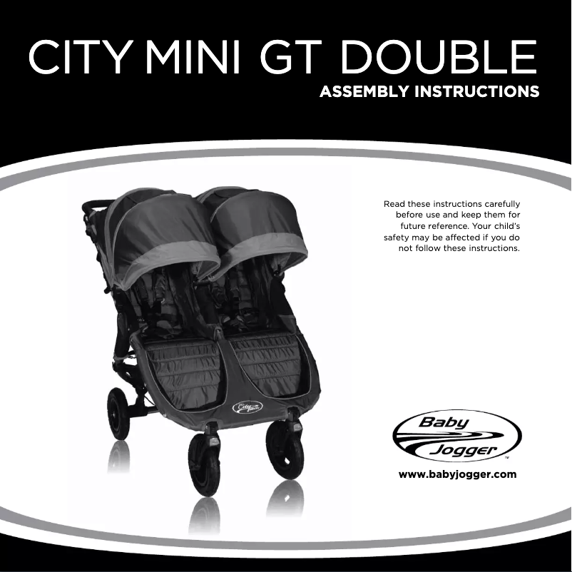 Page n°1 - Manuel utilisateur Baby Jogger City Mini GT Double