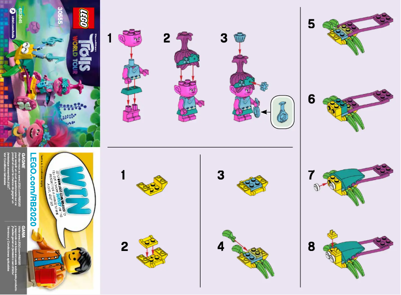 Page n°1 - Manuel utilisateur Lego Trolls 30555