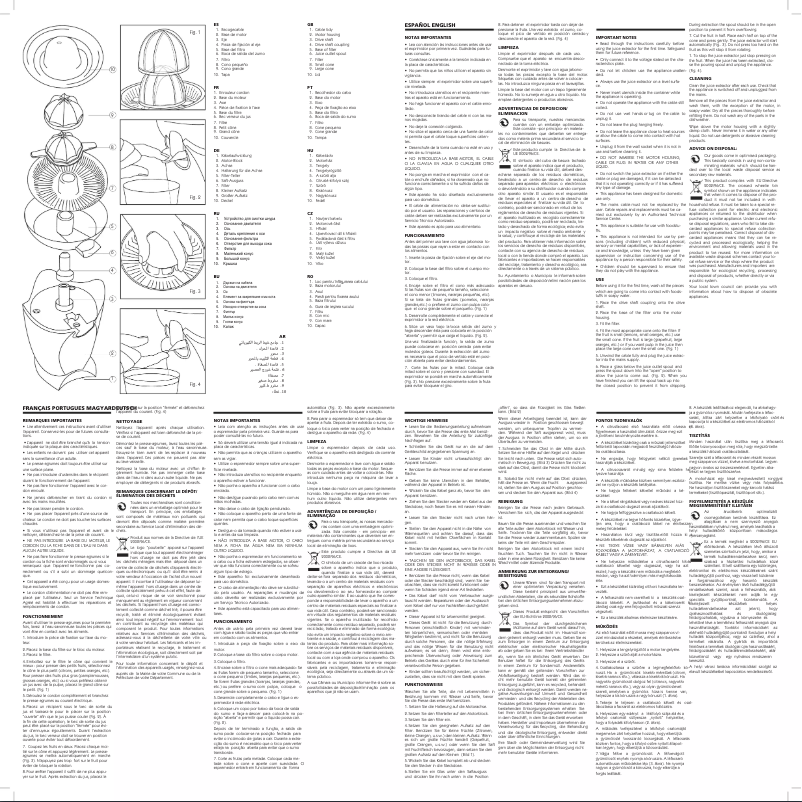 Page n°1 - Manuel utilisateur Ufesa Futura EX4940