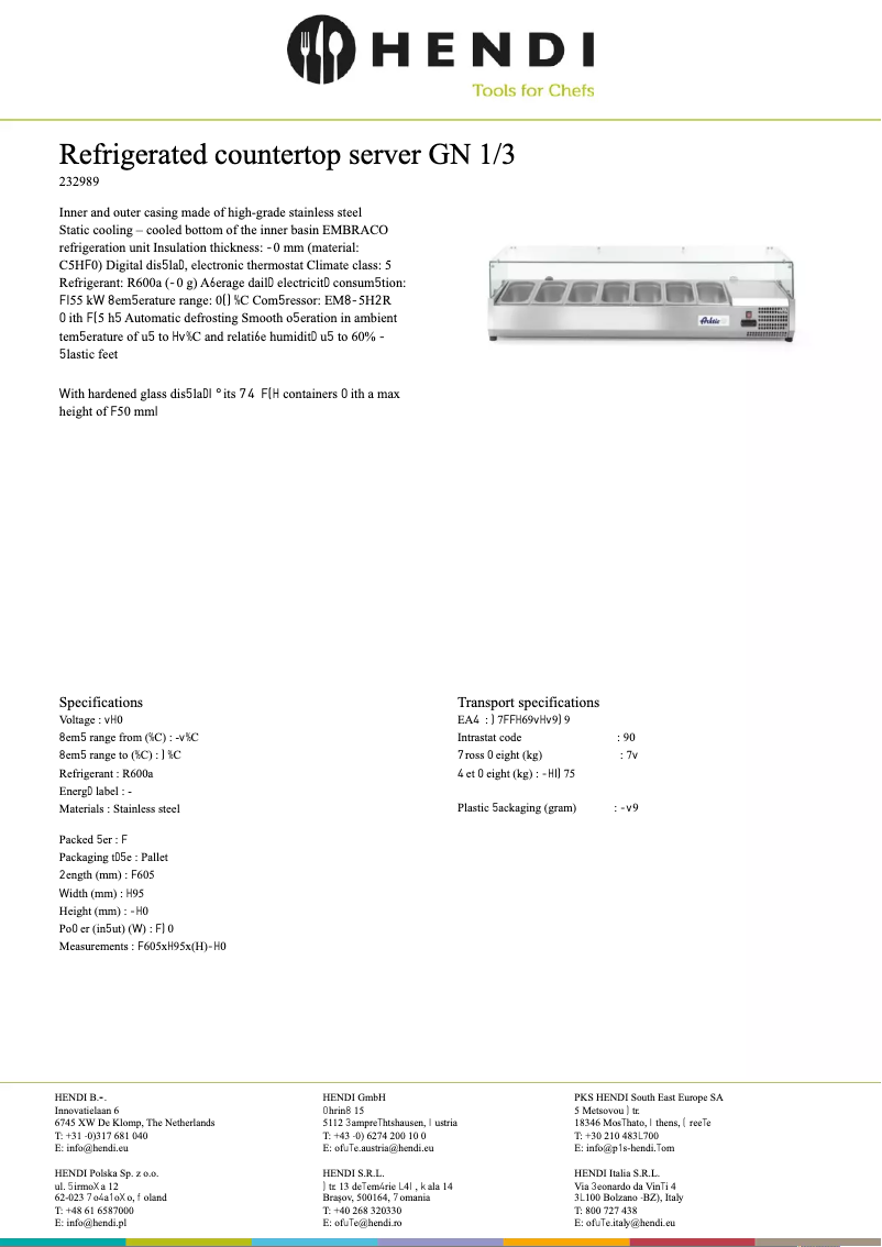 Page n°1 - Fiche technique Arktic 232989