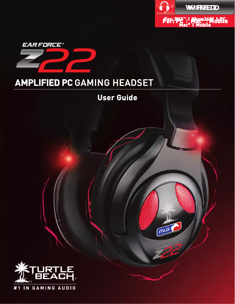 Page 1 de la notice Manuel utilisateur Turtle Beach Ear Force Z22