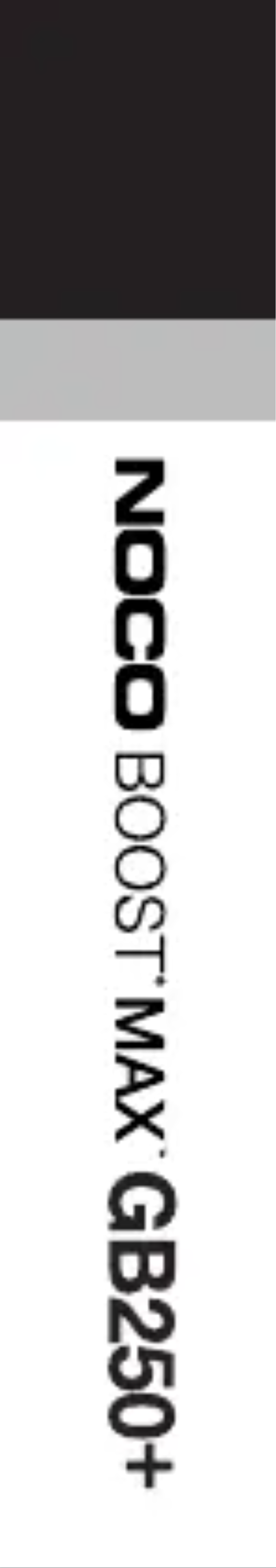 Image de la première page du manuel de l'appareil Genius Boost Max GB250+