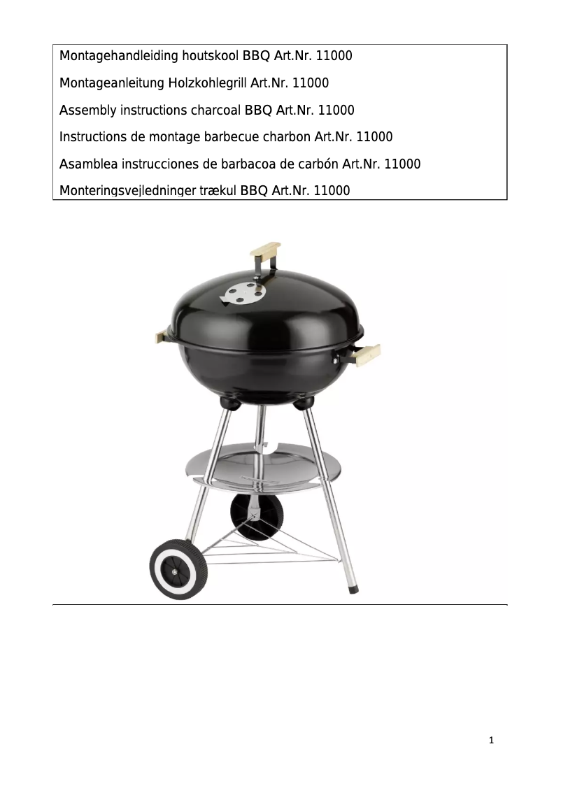 Image de la première page du manuel de l'appareil Classic Montenegro