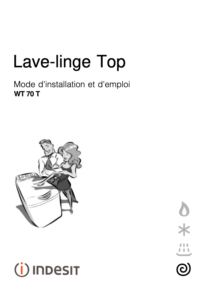 Image de la première page du manuel de l'appareil WT 70 T