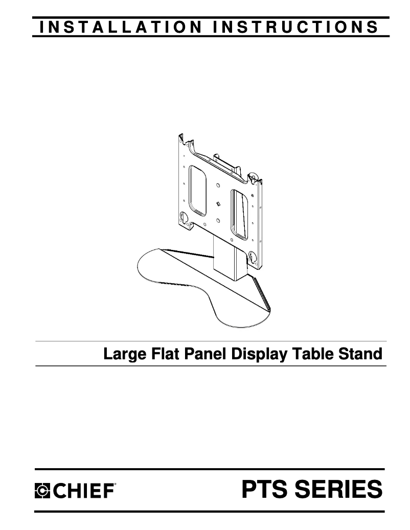 Page 1 of the manual User Manual Chief PTS2064