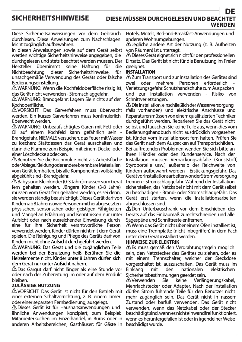 Page 1 de la notice Manuel utilisateur Bauknecht CHR 6642 IN