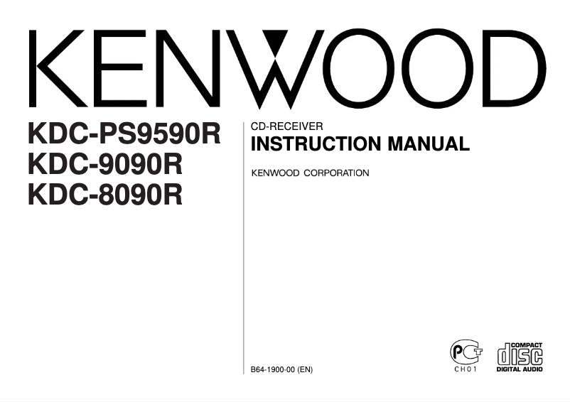 Page 1 de la notice Manuel utilisateur Kenwood KDC-PS9590R