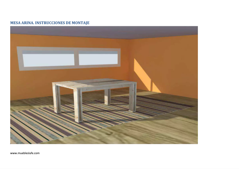 Page n°1 - Manuel utilisateur Lufe Arina