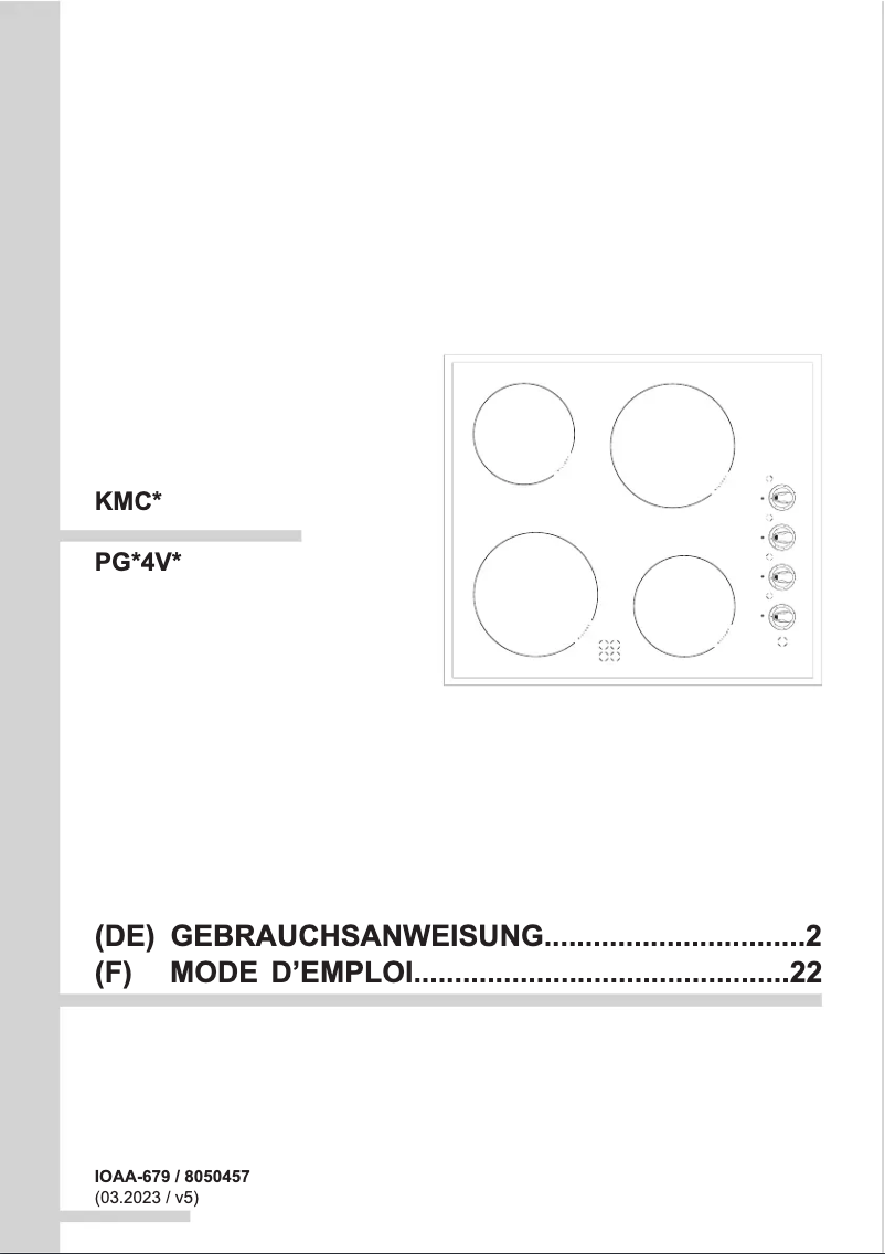 Image de la première page du manuel de l'appareil KMC 13282 E