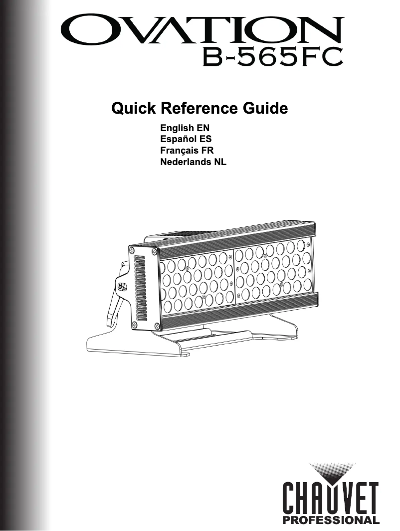 Page 1 de la notice Manuel utilisateur Chauvet Ovation B-565FC