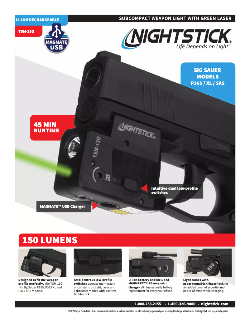 Página 1 del manual Manual de usuario NightStick TSM-13G