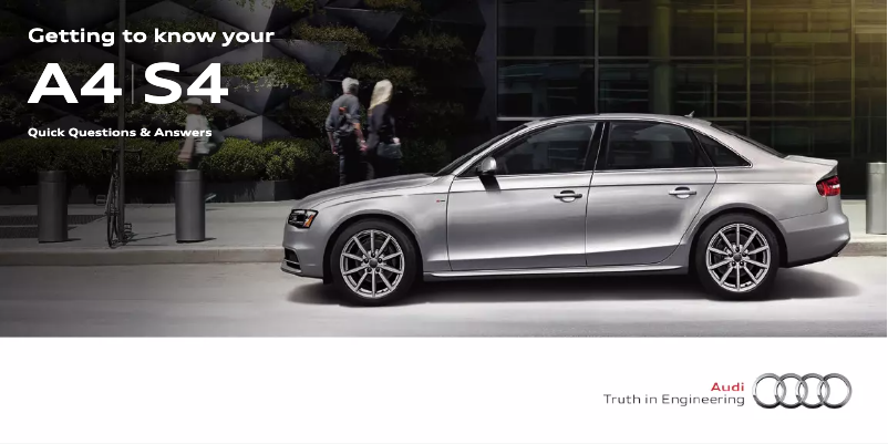 Page 1 de la notice Manuel utilisateur Audi A4 (2014)