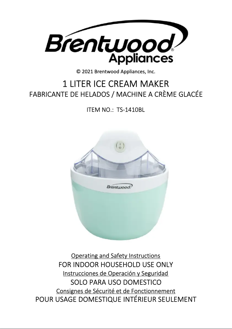 Imagen de la primera página del manual del dispositivo TS-1410BL