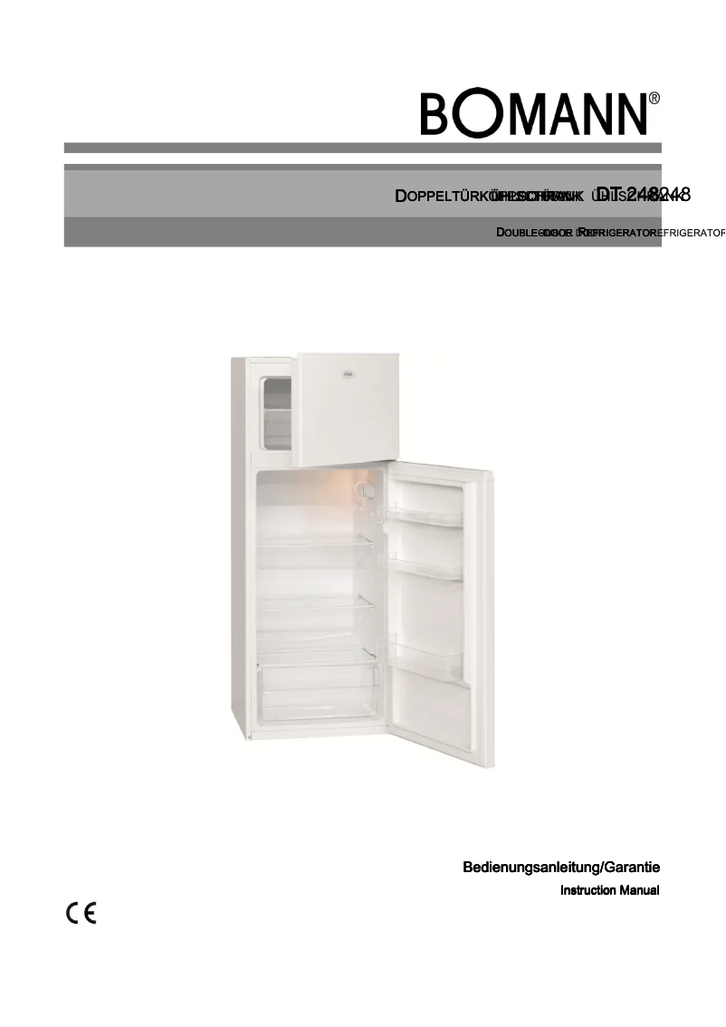 Page 1 de la notice Manuel utilisateur Bomann DT 248