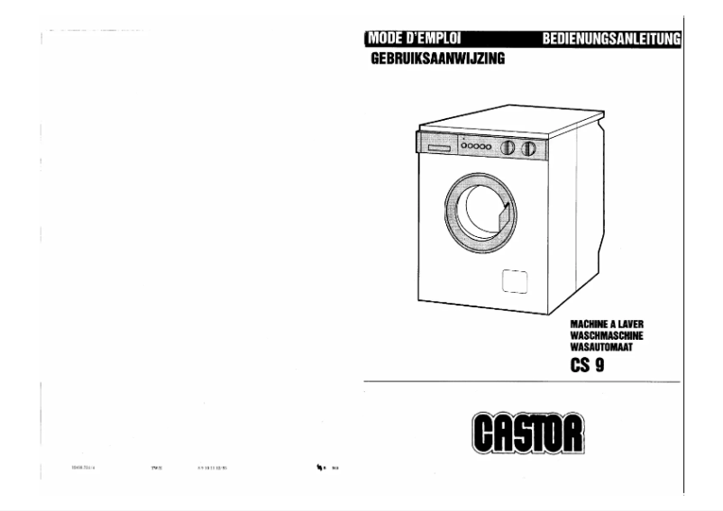 Page n°1 - Manuel utilisateur Castor CS9