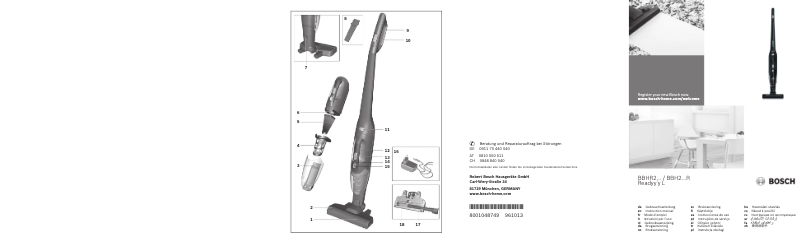 Image de la première page du manuel de l'appareil BBH216RIA