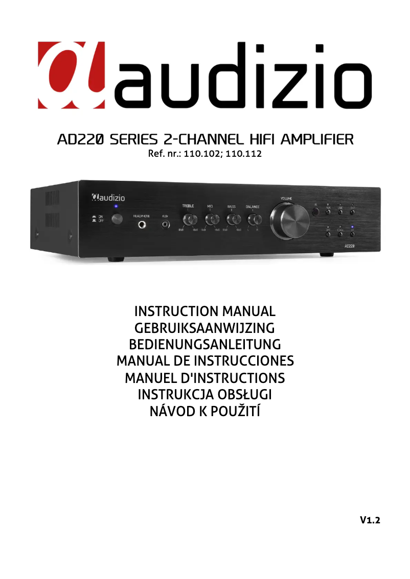 Page n°1 - Manuel utilisateur Audizio AD220