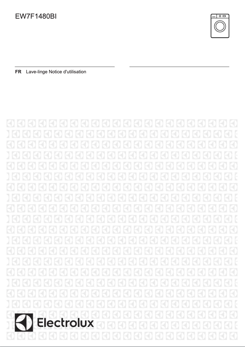 Page 1 de la notice Manuel utilisateur Electrolux EW7F1480BI