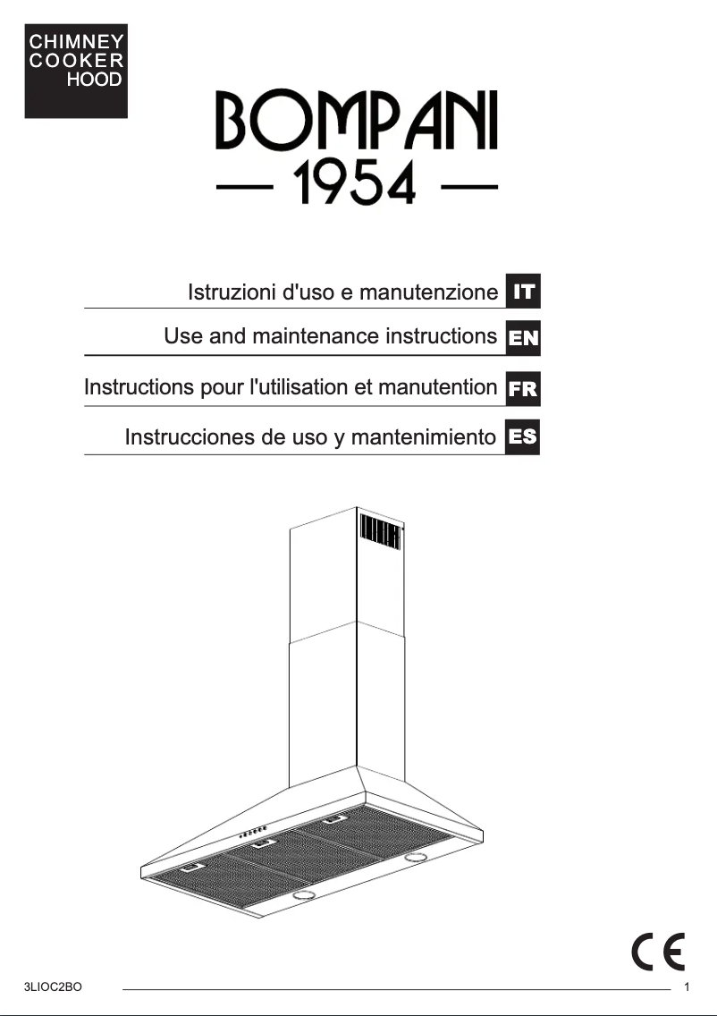 Page n°1 - Manuel utilisateur Bompani BOCP424/E