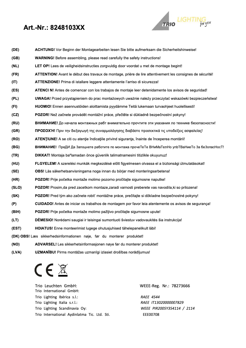 Image de la première page du manuel de l'appareil Freddy 824810307