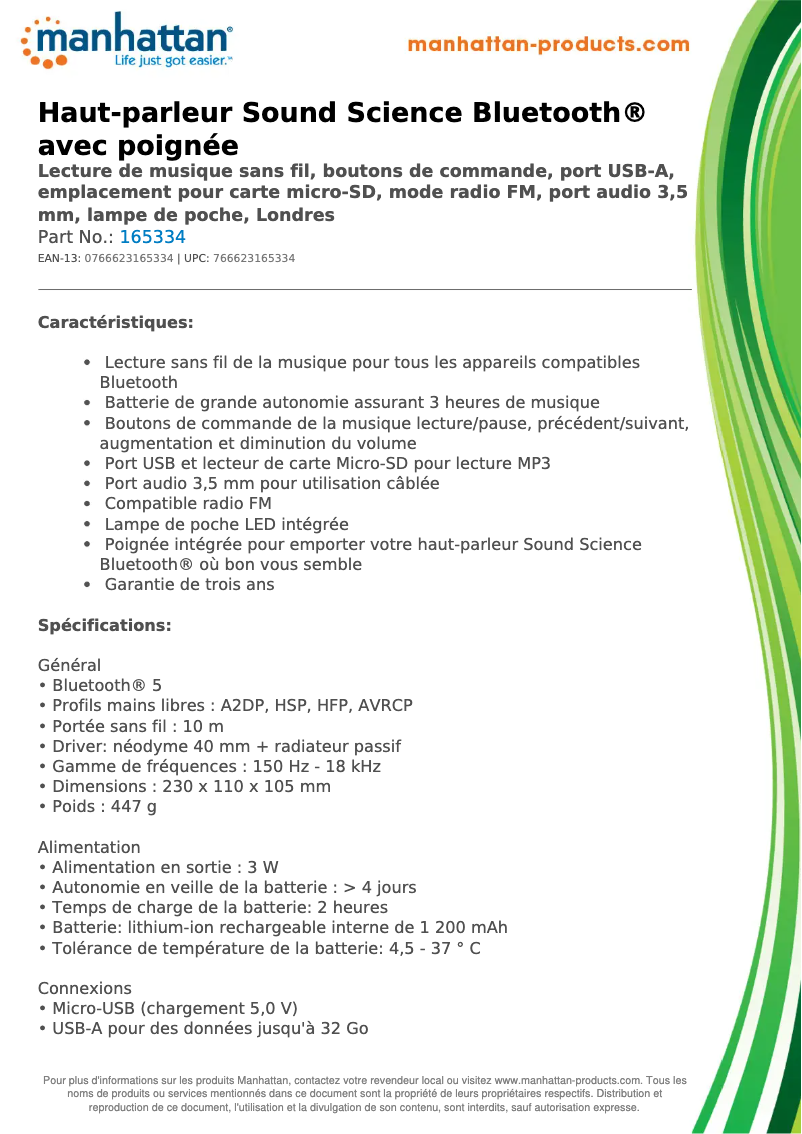 Image de la première page du manuel de l'appareil 165334