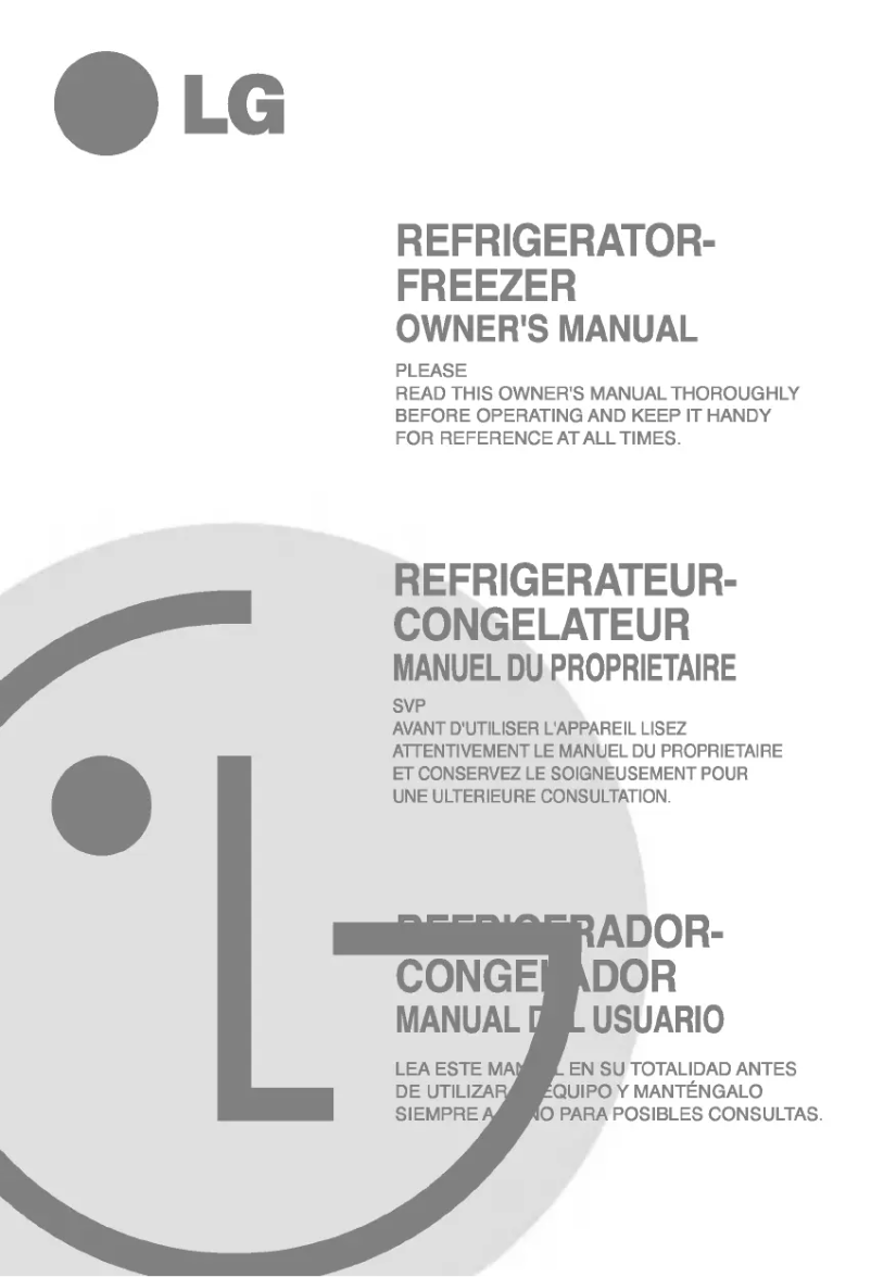 Image de la première page du manuel de l'appareil GR-G602JLC