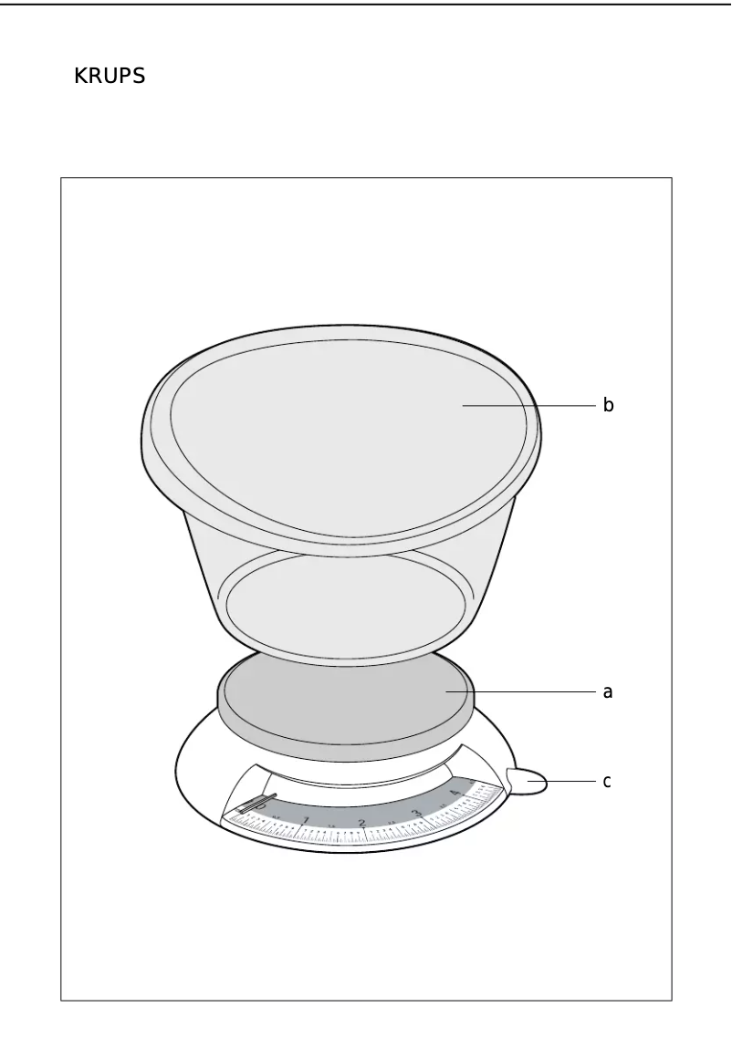 Page 1 de la notice Manuel utilisateur Krups Addigramm 5000 F838