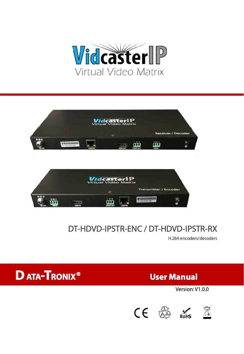 Image de la première page du manuel de l'appareil DT-HDVD-IPSTR-ENC