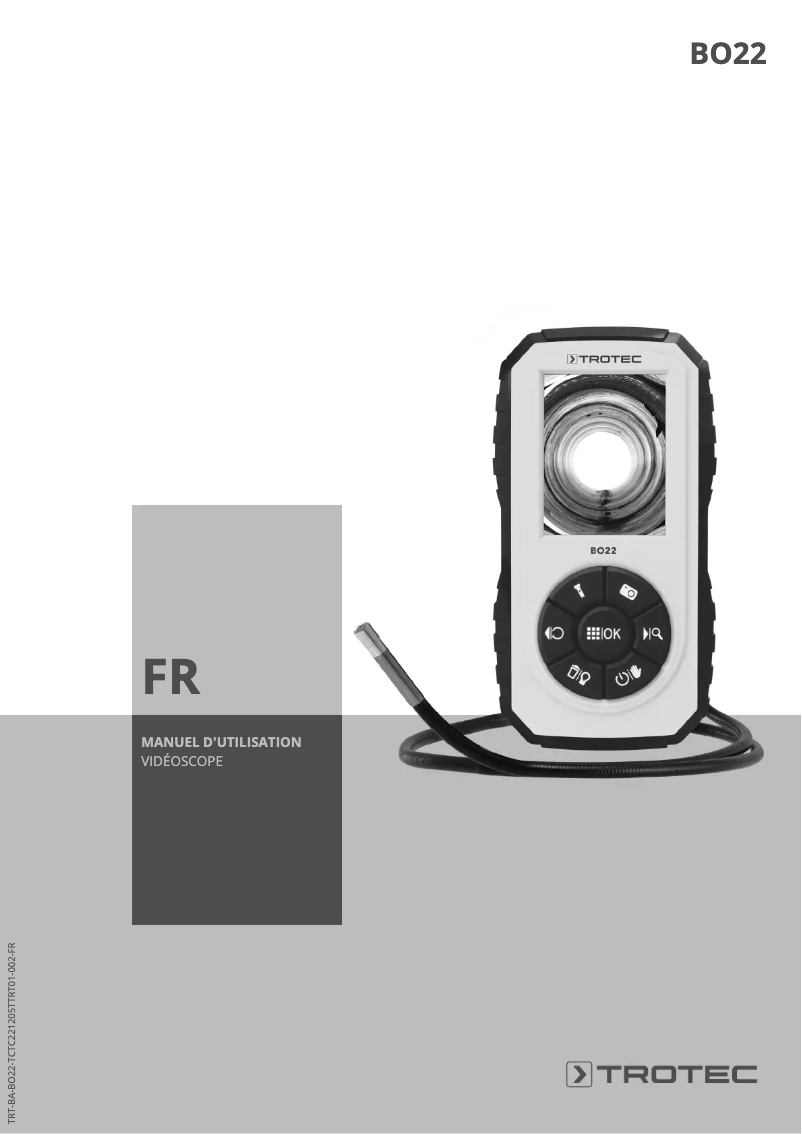Page n°1 - Manuel utilisateur Trotec BO22