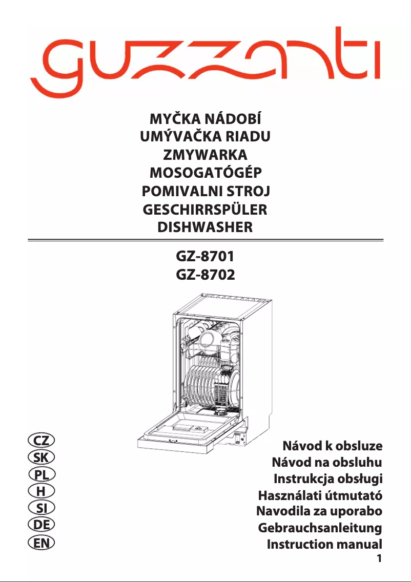 Image de la première page du manuel de l'appareil GZ-8702