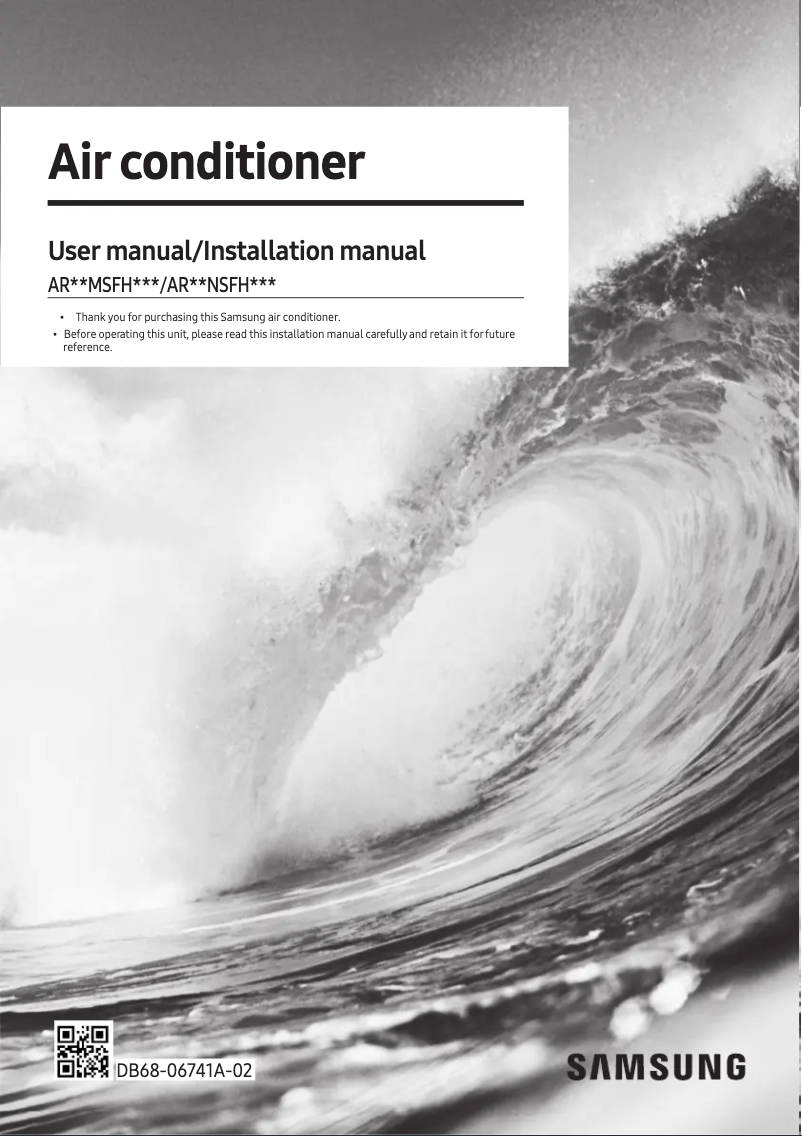 Page n°1 - Manuel utilisateur Samsung AR19NSFHFWK