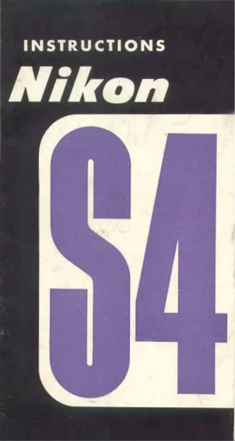 Page 1 de la notice Manuel utilisateur Nikon Coolpix S4