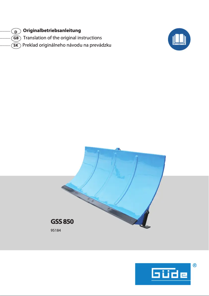 Image de la première page du manuel de l'appareil GSS 850