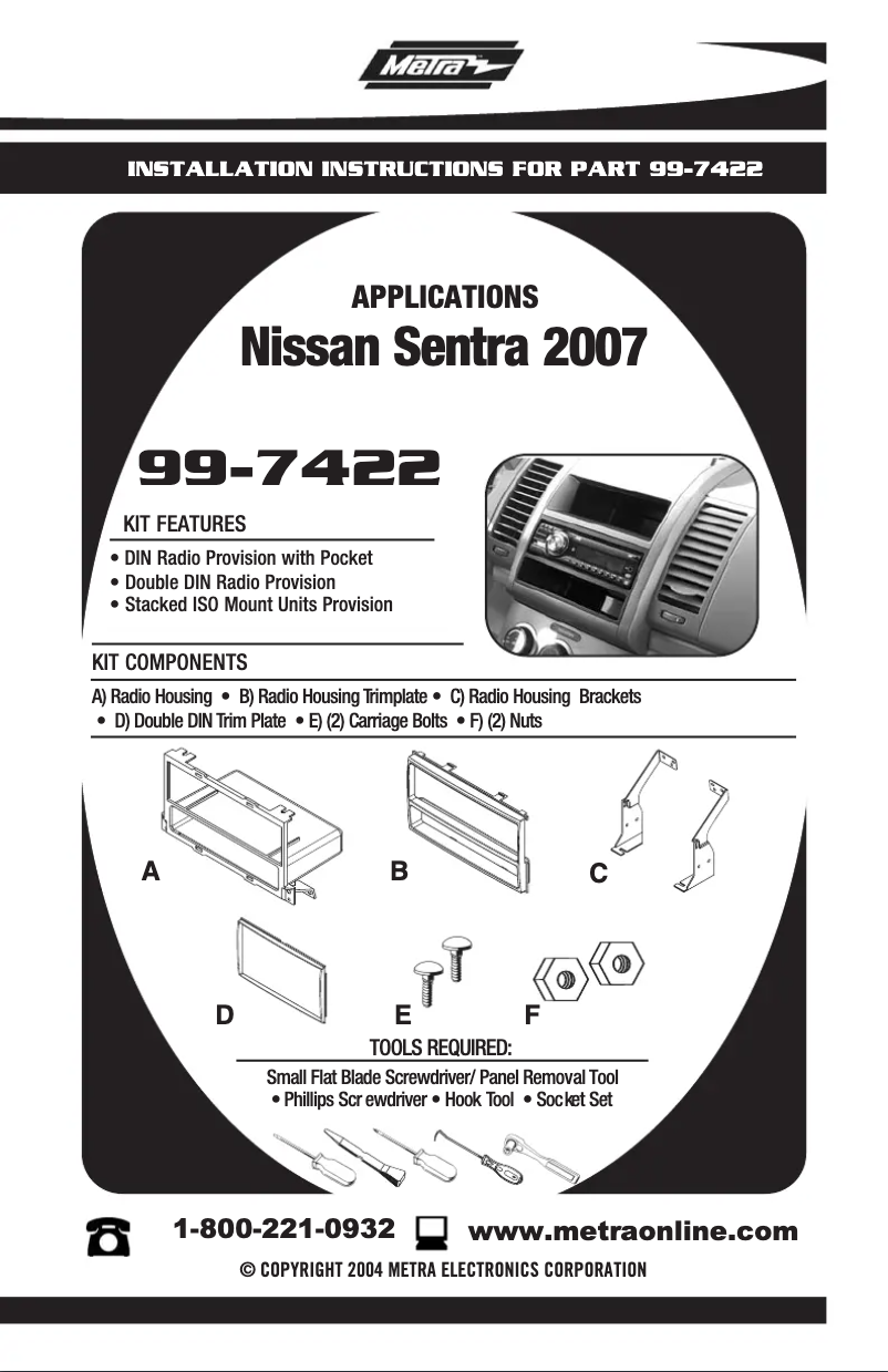 Image de la première page du manuel de l'appareil 99-7422