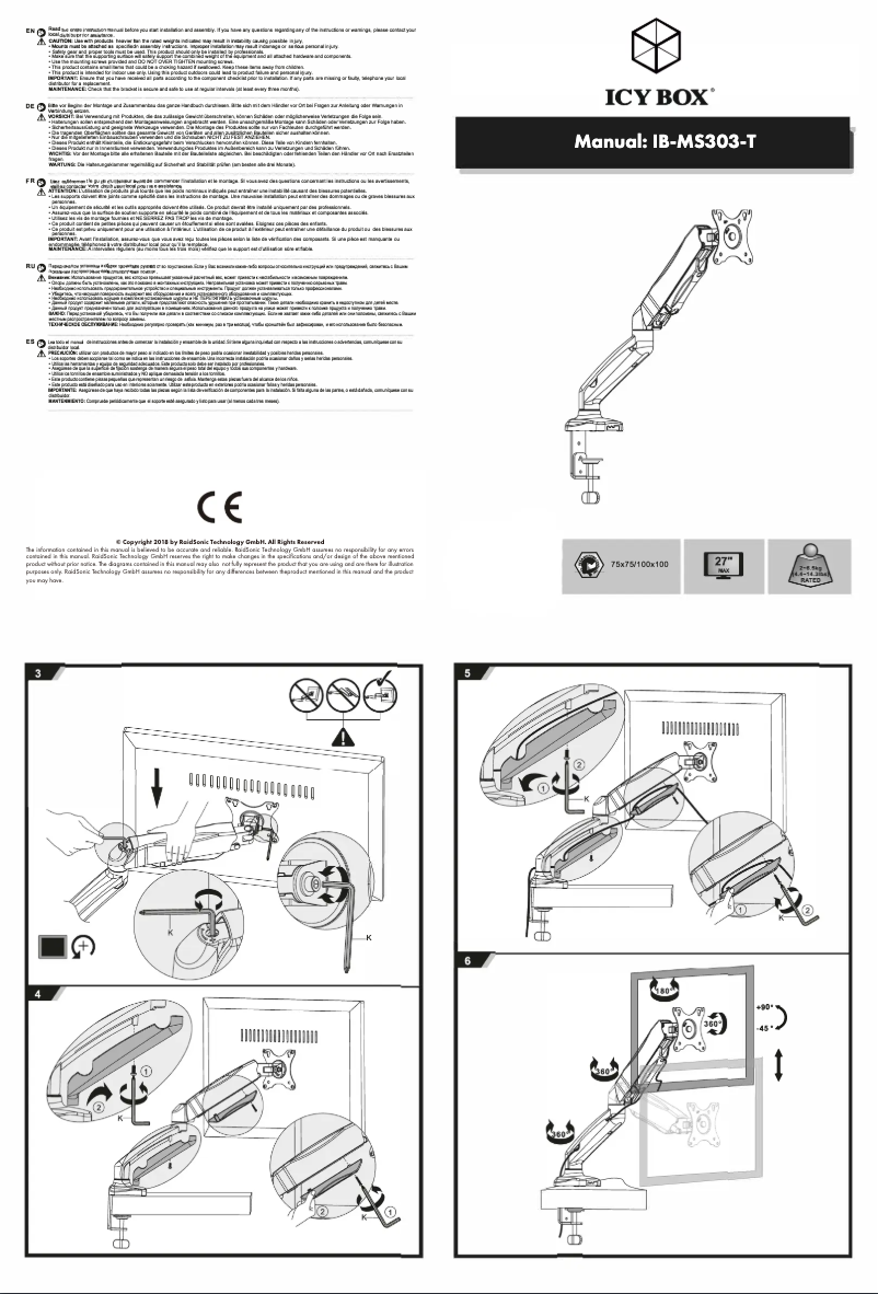 Image de la première page du manuel de l'appareil IB-MS303-T