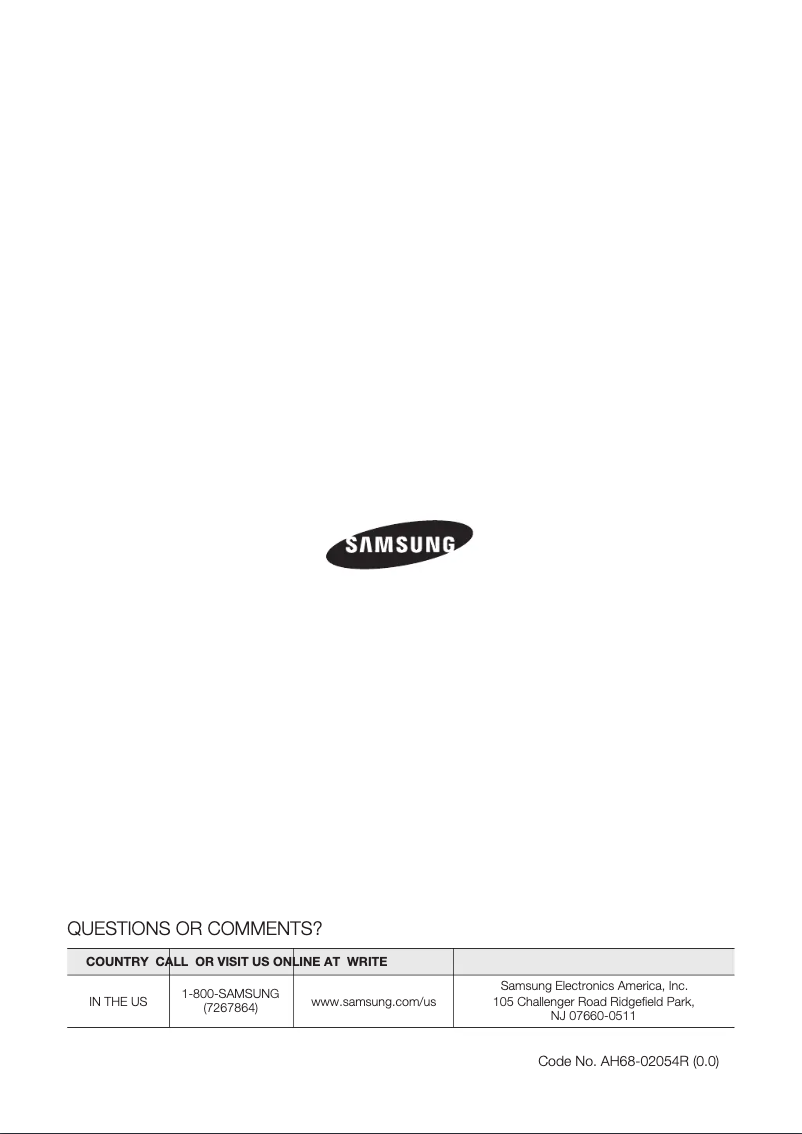 Page n°1 - Manuel utilisateur Samsung HT-Z210T