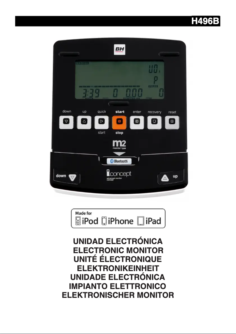 Page 1 de la notice Manuel utilisateur BH Fitness Pixel H496B