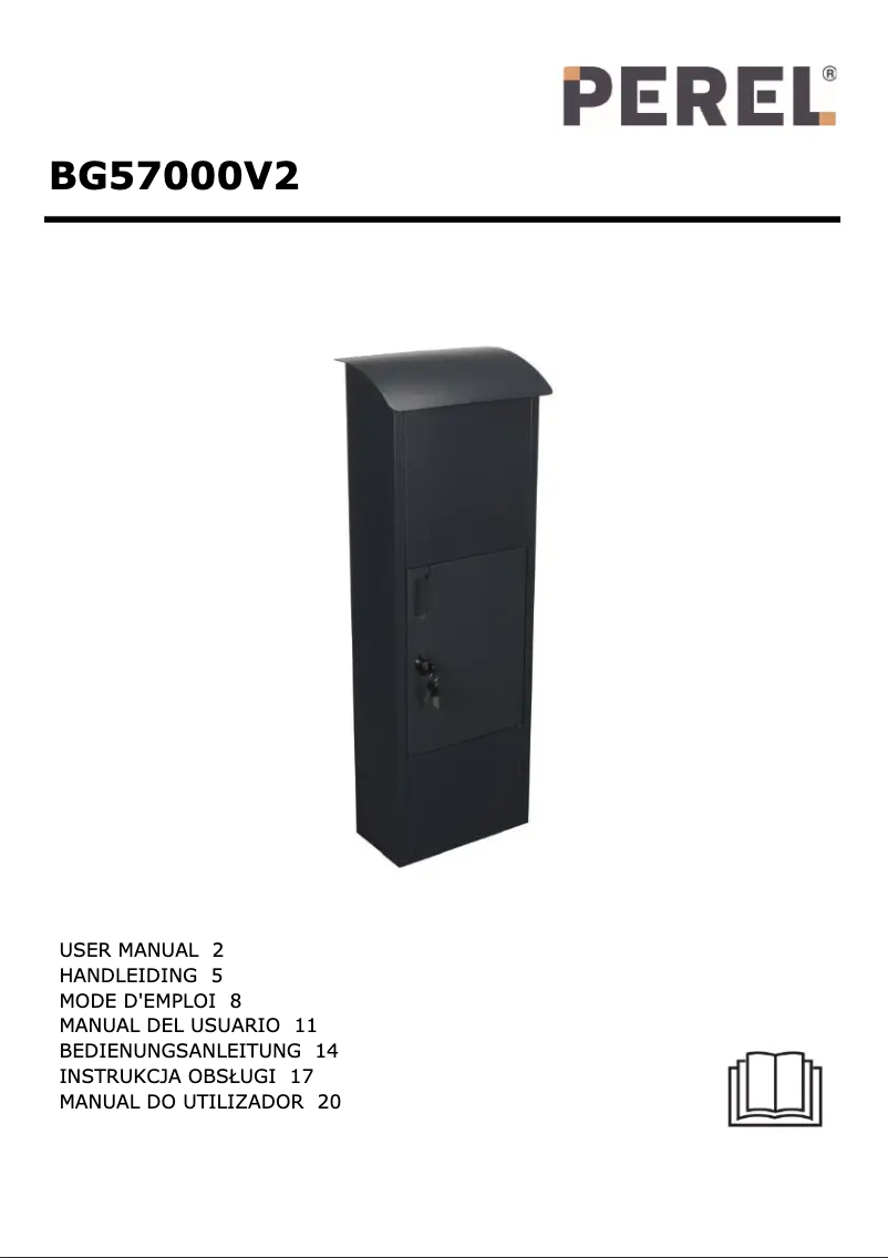 Page 1 de la notice Manuel utilisateur Perel BG57000V2
