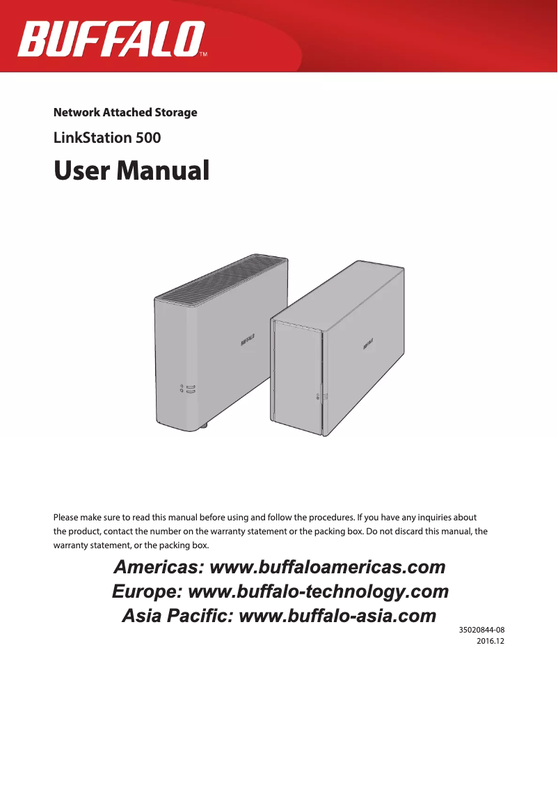 Página 1 del manual Manual de usuario Buffalo LinkStation 520DN