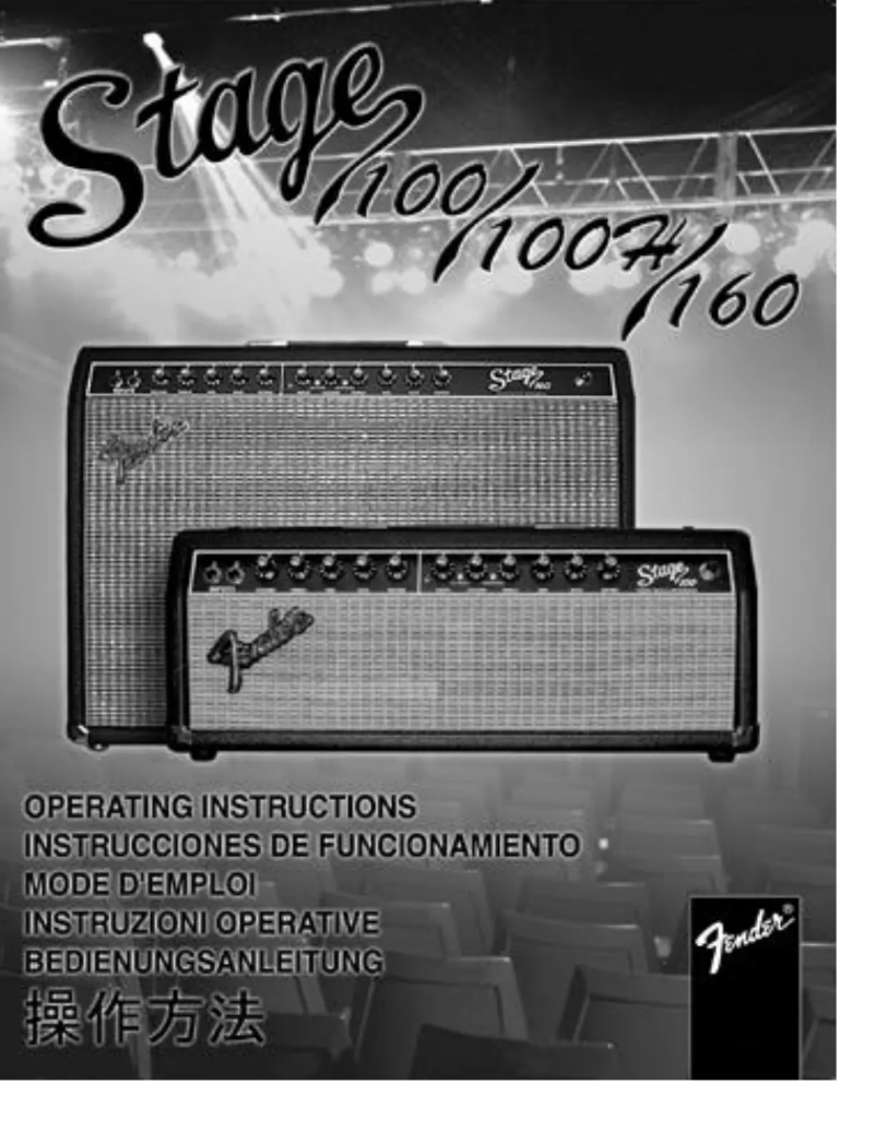 Página 1 del manual Manual de usuario Fender Stage 100H