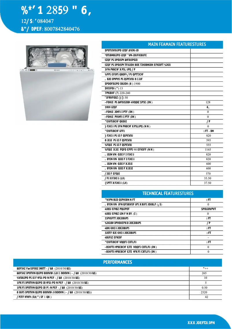 Page 1 de la notice Instructions / montage Indesit DIFP 28T9 A UK