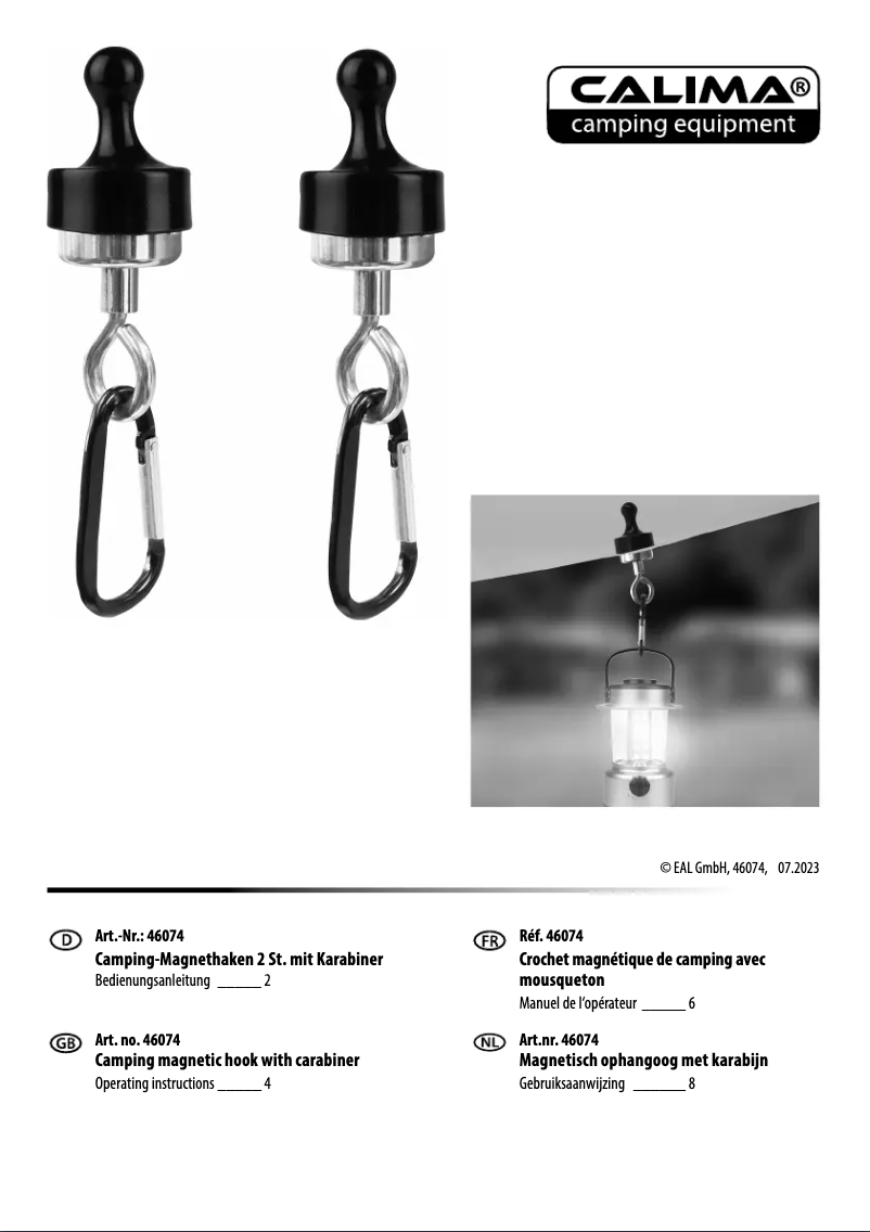 Image de la première page du manuel de l'appareil 46074