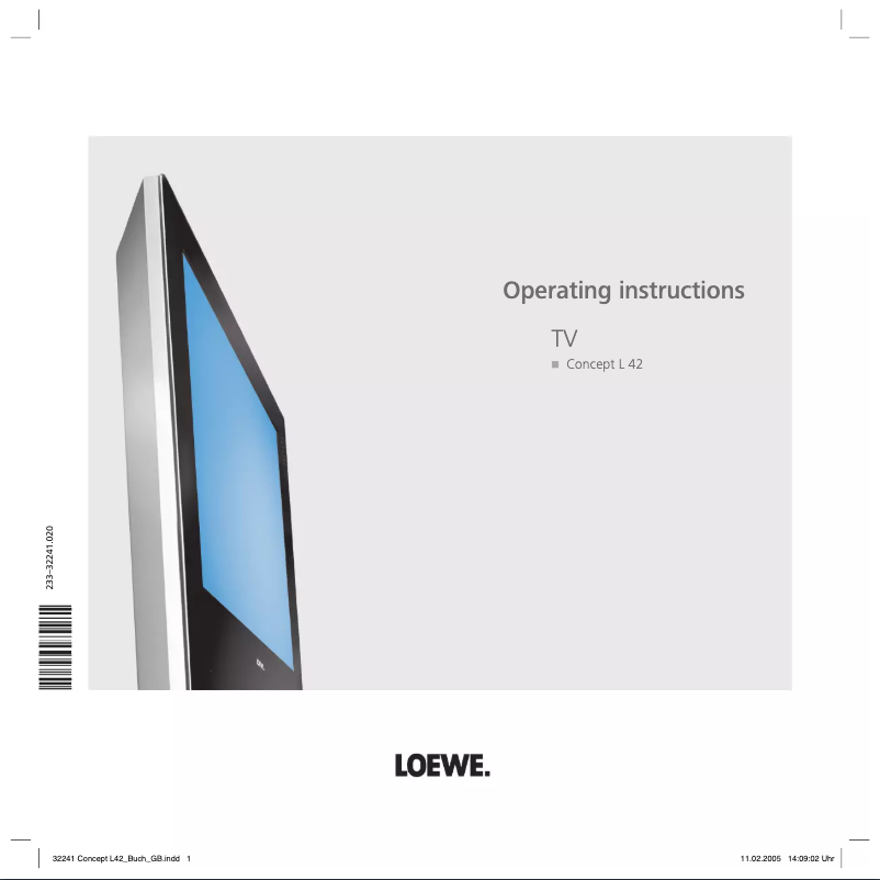 Page n°1 - Manuel utilisateur Loewe Concept L 42