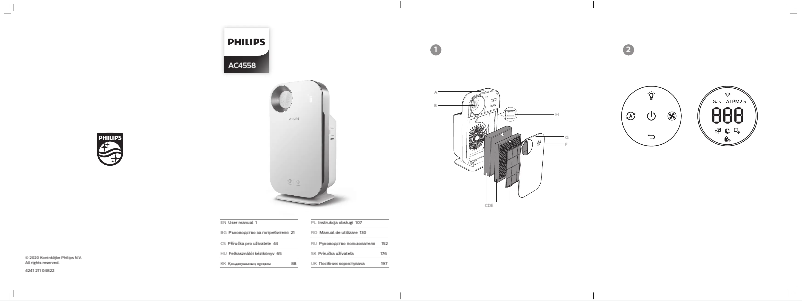 Page 1 de la notice Manuel utilisateur Philips AC4558