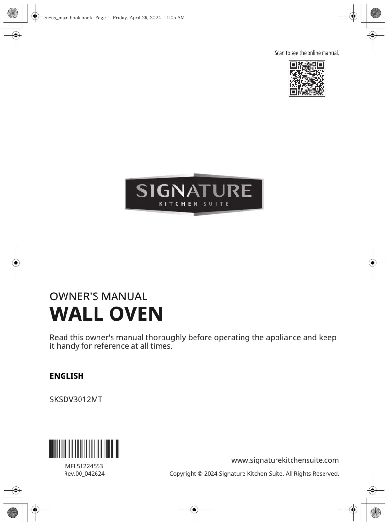 Page 1 de la notice Manuel utilisateur Signature SKSDV3012MT